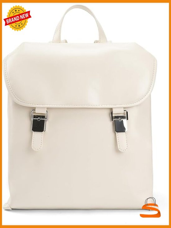 Vegan Leather Convertible Backpack Purse with Magnetic Closure